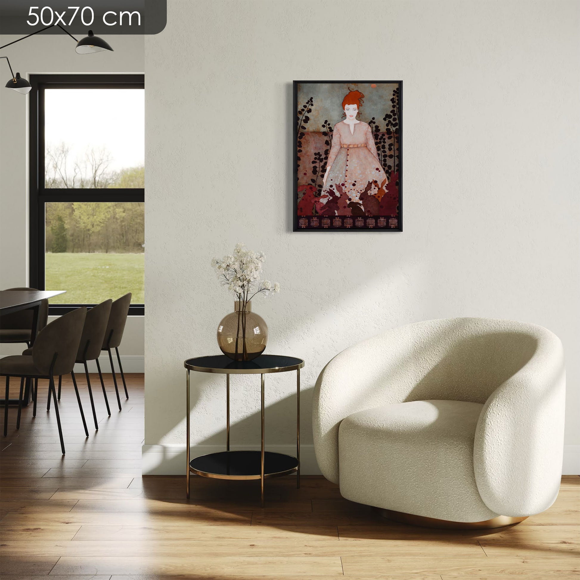 Portrait de femme, dessin moderne et figuratif, rêverie et poésie d’artiste de Normandie et Bretagne