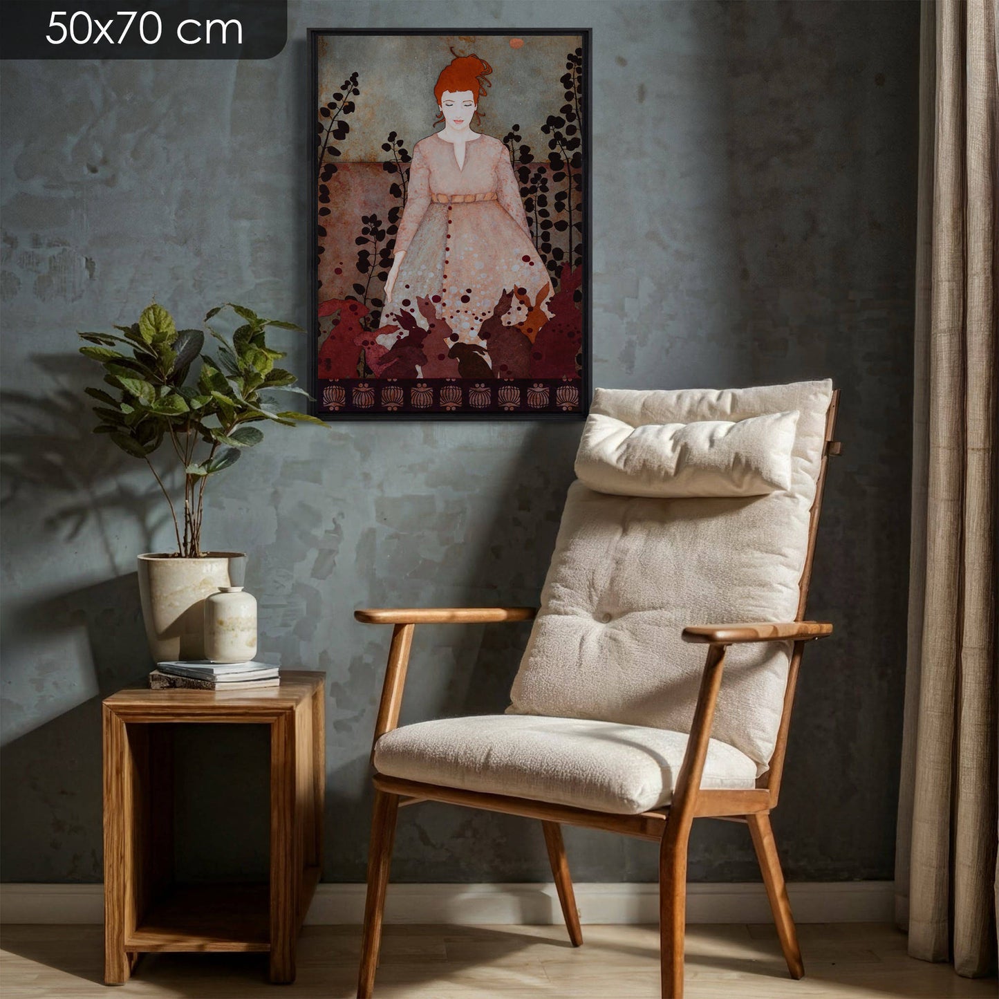Portrait de femme, dessin moderne et figuratif, rêverie et poésie d’artiste de Normandie et Bretagne