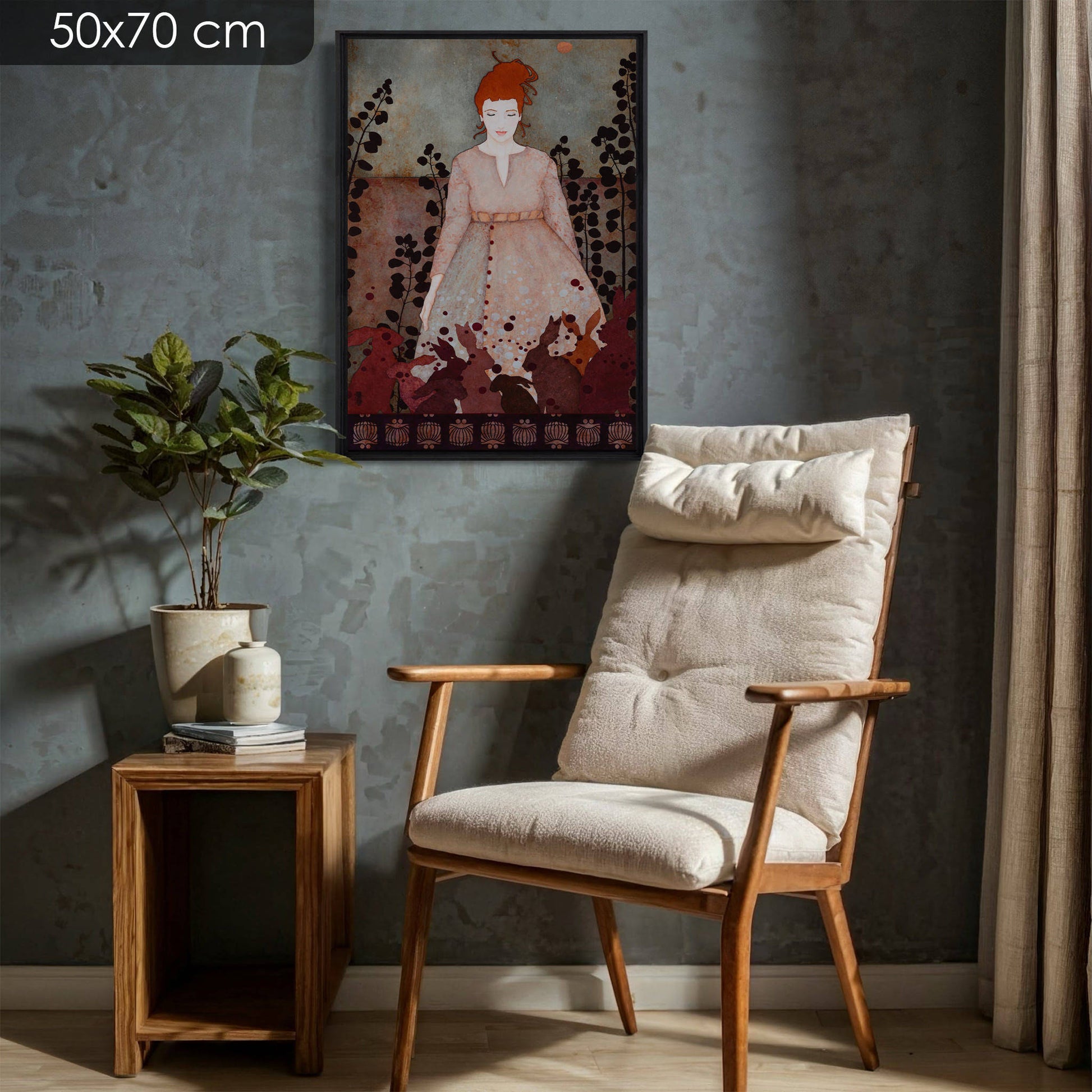 Portrait de femme, dessin moderne et figuratif, rêverie et poésie d’artiste de Normandie et Bretagne