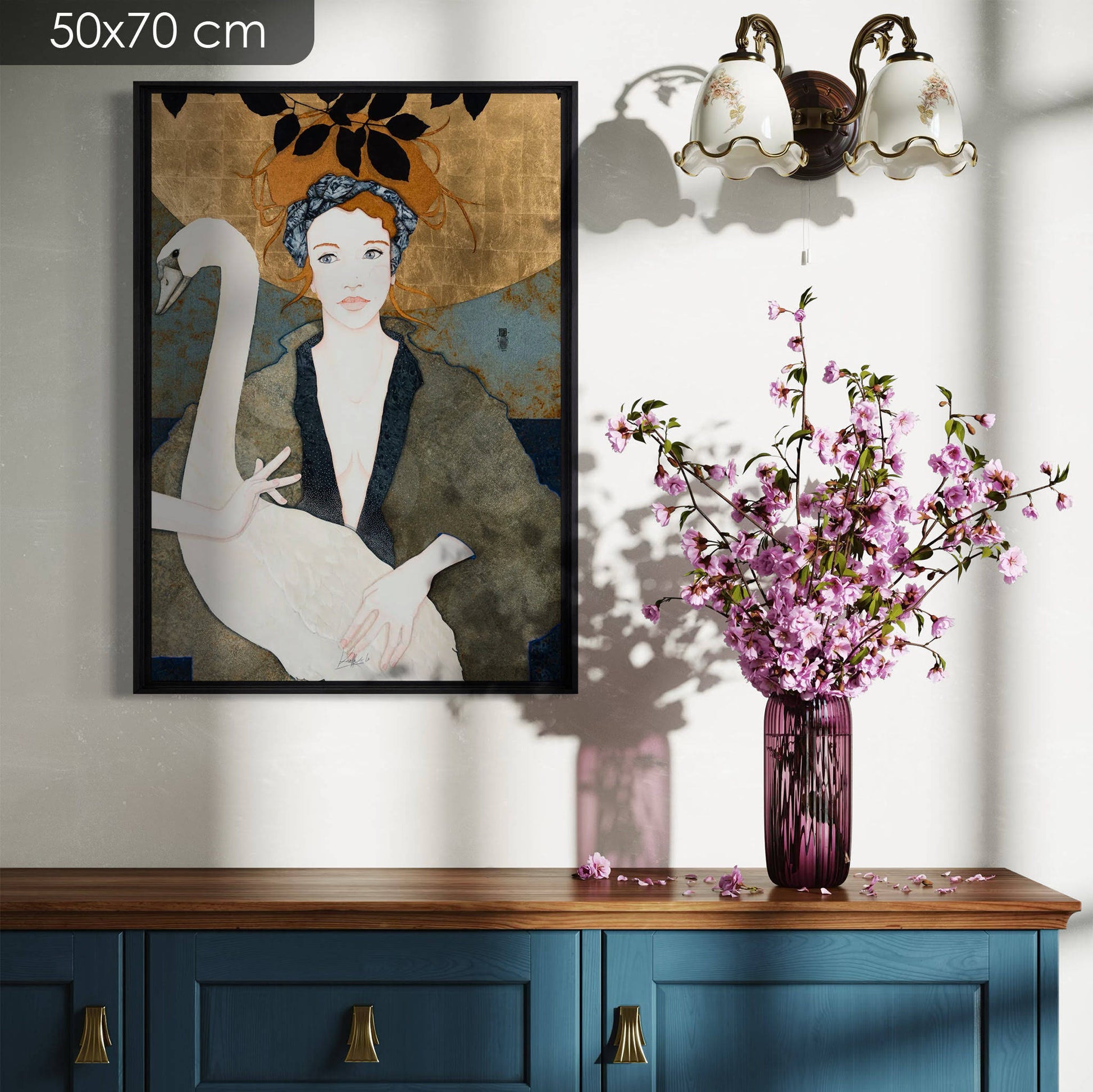 Portrait de femme, Lalou Kraffe, Élégance, Délicatesse, Galerie KLE, Bretagne, Normandie