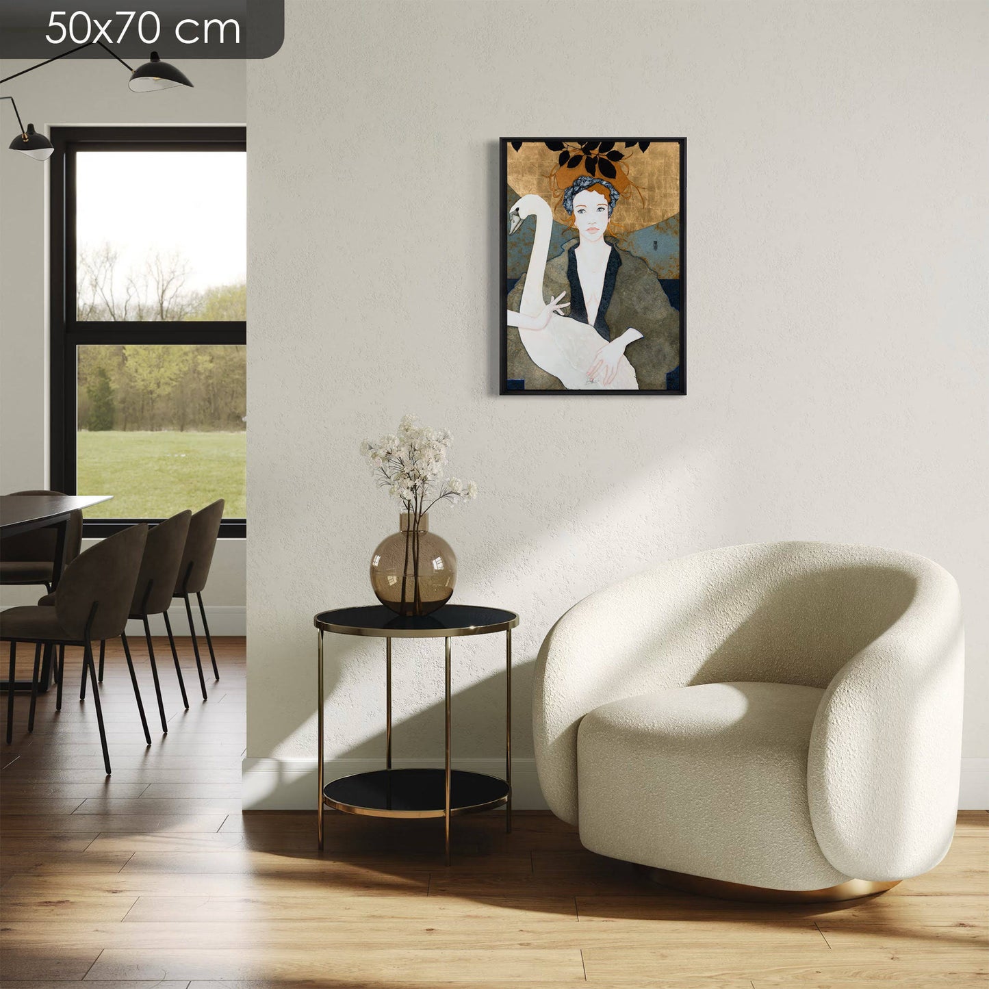 Portrait de femme, Lalou Kraffe, Élégance, Délicatesse, Galerie KLE, Bretagne, Normandie