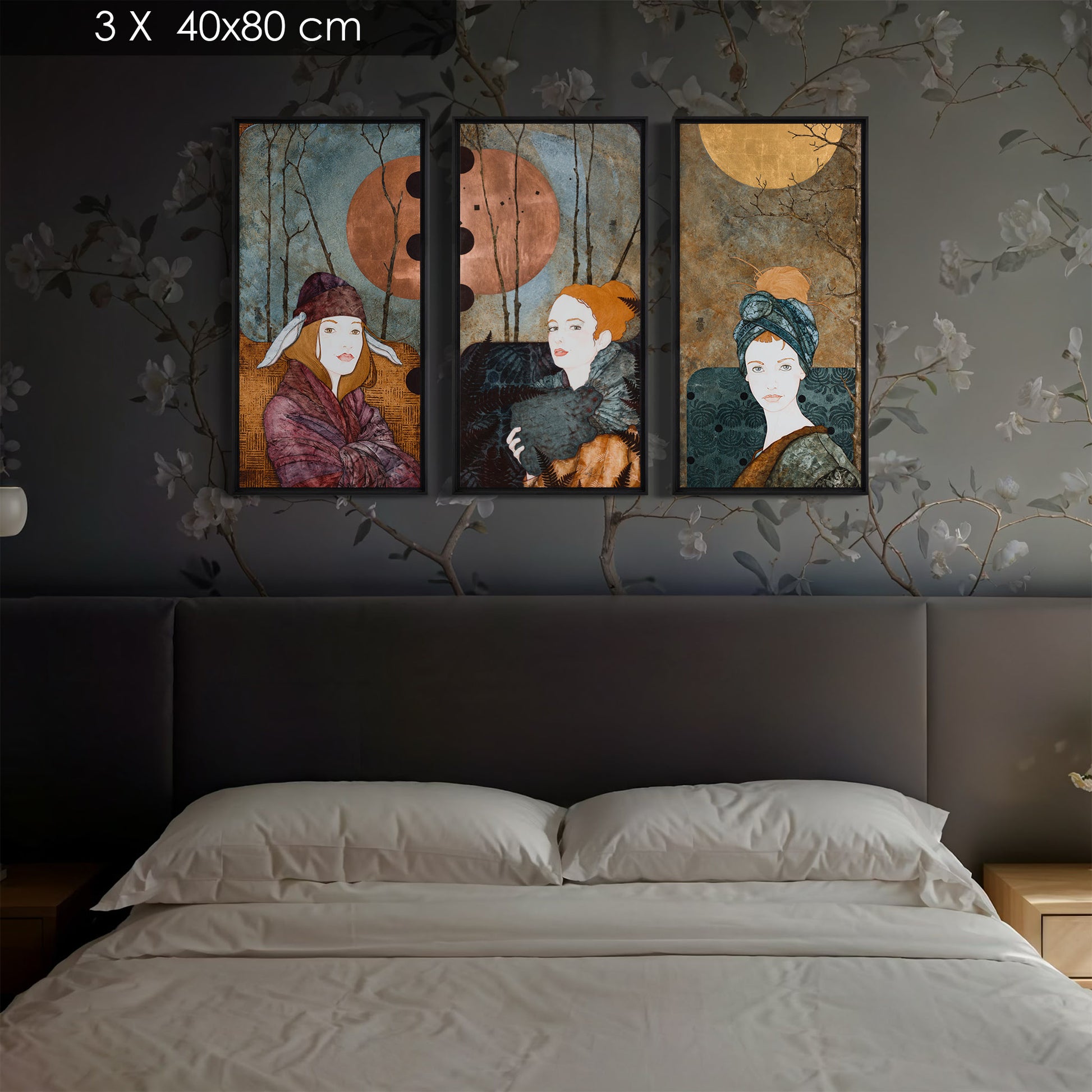 Portrait hivernal féminin, modernité, figuratif, Lalou Kraffe à Auray, Honfleur et Pont-Aven, KLE