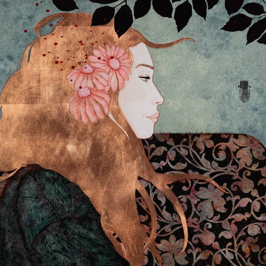 portrait féminin et harmonie décorative