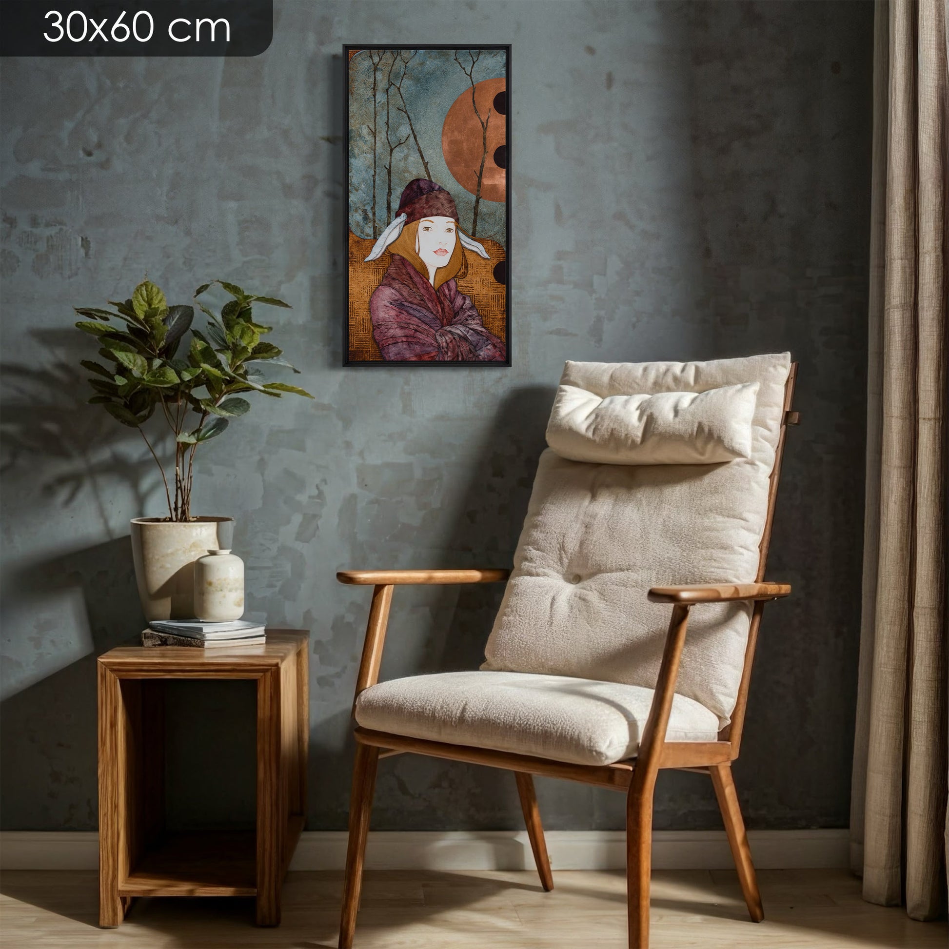 portrait féminin lalou kraffe