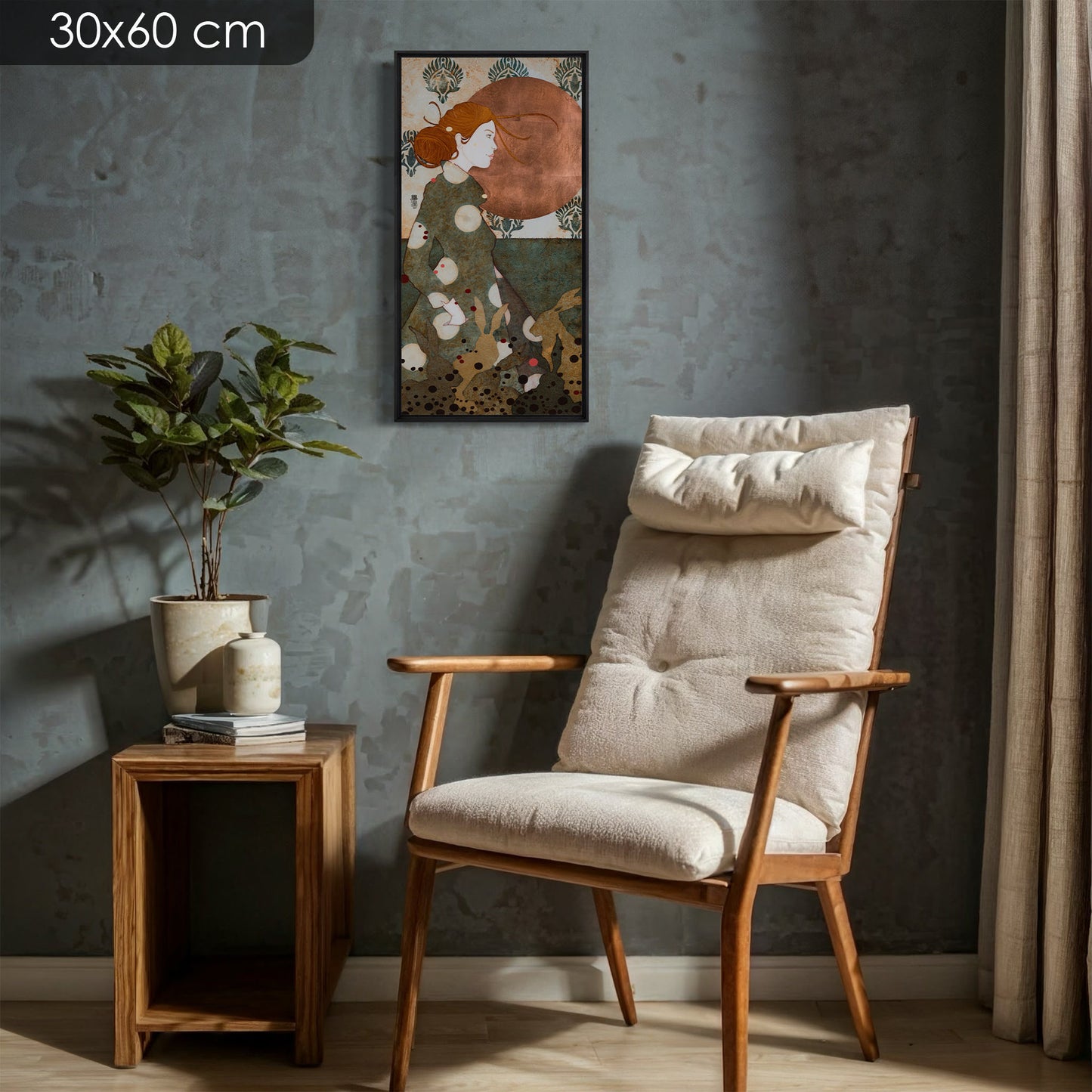 Portrait féminin : "Accompagnée par les lièvres et la rosée du matin, je file..."