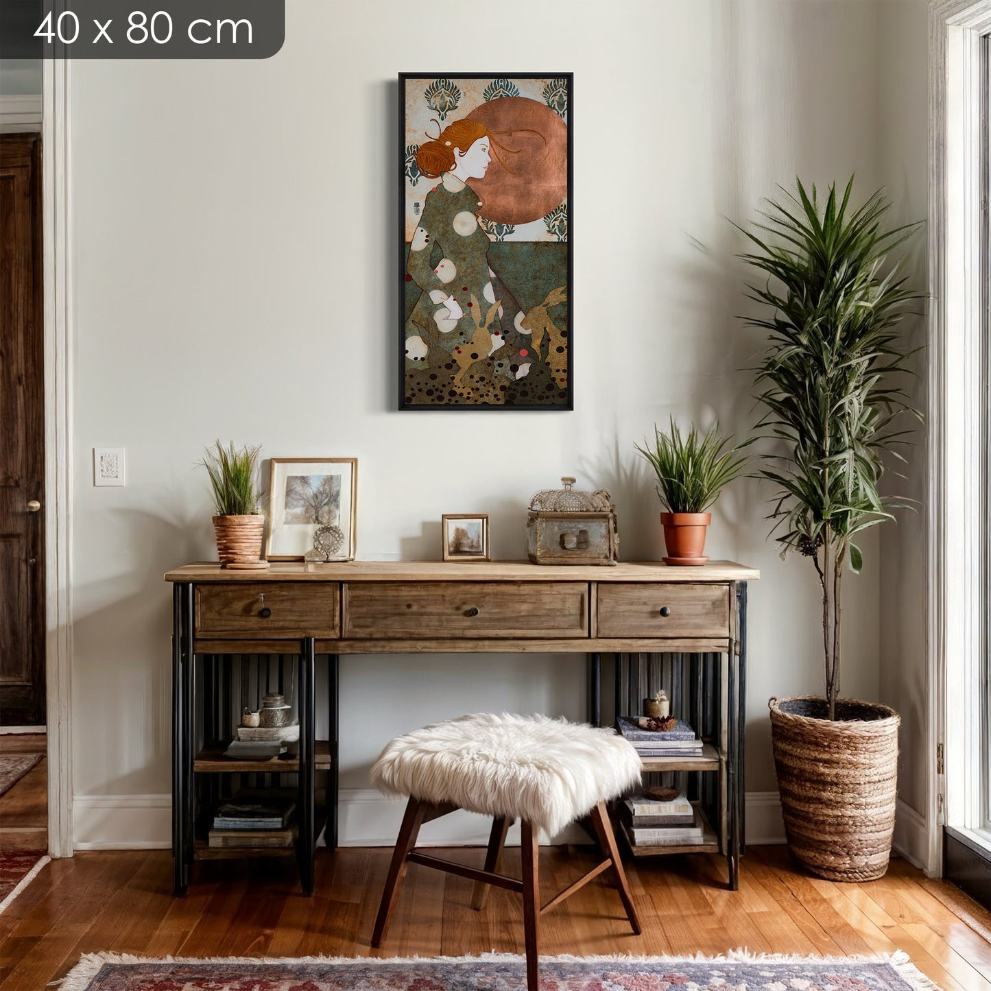 Portrait féminin : "Accompagnée par les lièvres et la rosée du matin, je file..."