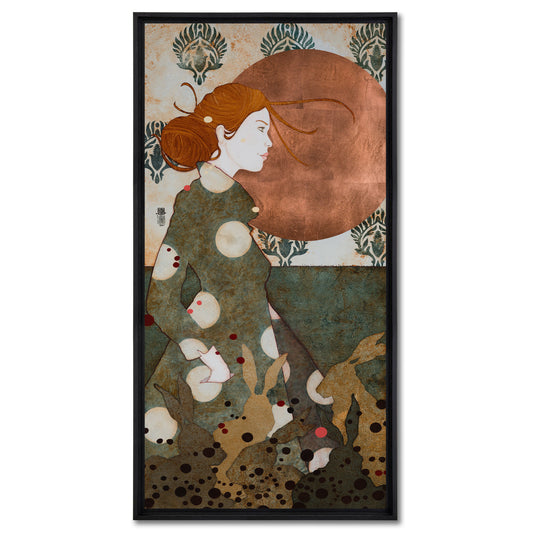 Portrait féminin : "Accompagnée par les lièvres et la rosée du matin, je file..."