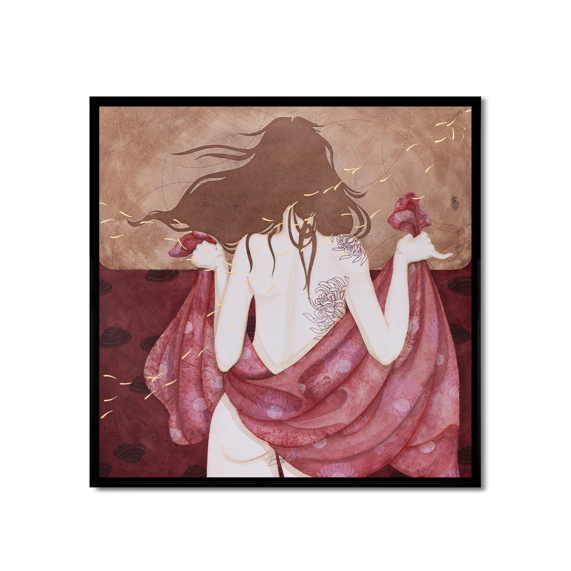 Portraits de dos de femmes de Lalou Kraffe à la Galerie KLE à Auray, Honfleur et Pont-Aven, sensualité et vulnérabilité