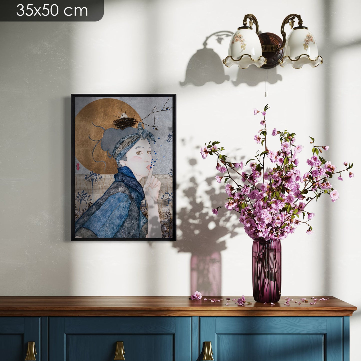 Portraits féminins, coquetterie, expression moderne, figuratif, Galerie KLE, Bretagne et Normandie