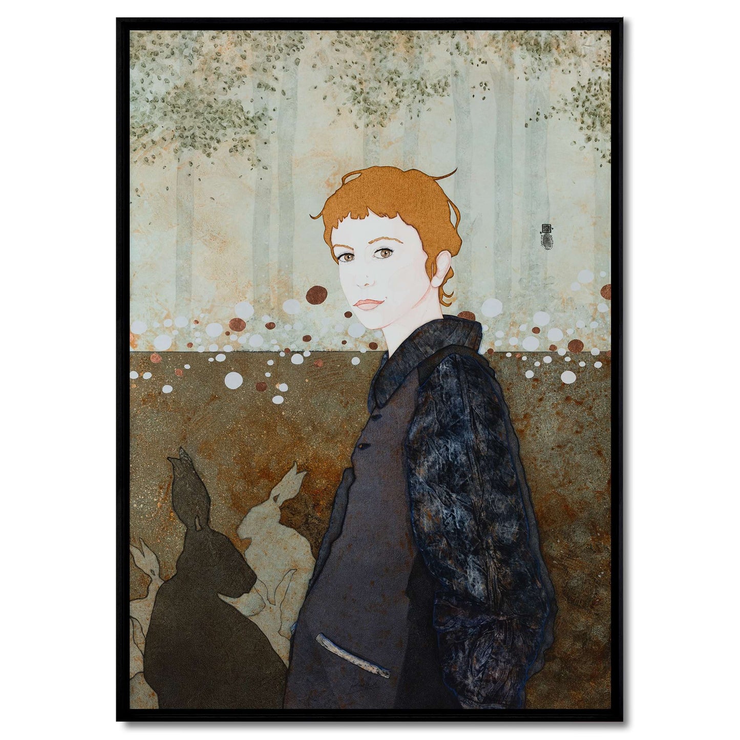 Portraits féminins, Galerie KLE, Douceur, Poésie, Lalou Kraffe, Bretagne, Normandie