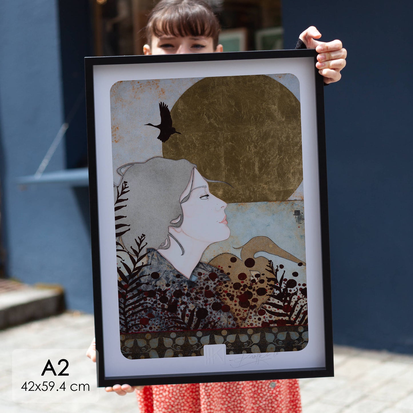 Portrait féminin poétique arts décoratifs artiste féminine Normandie et Bretagne
