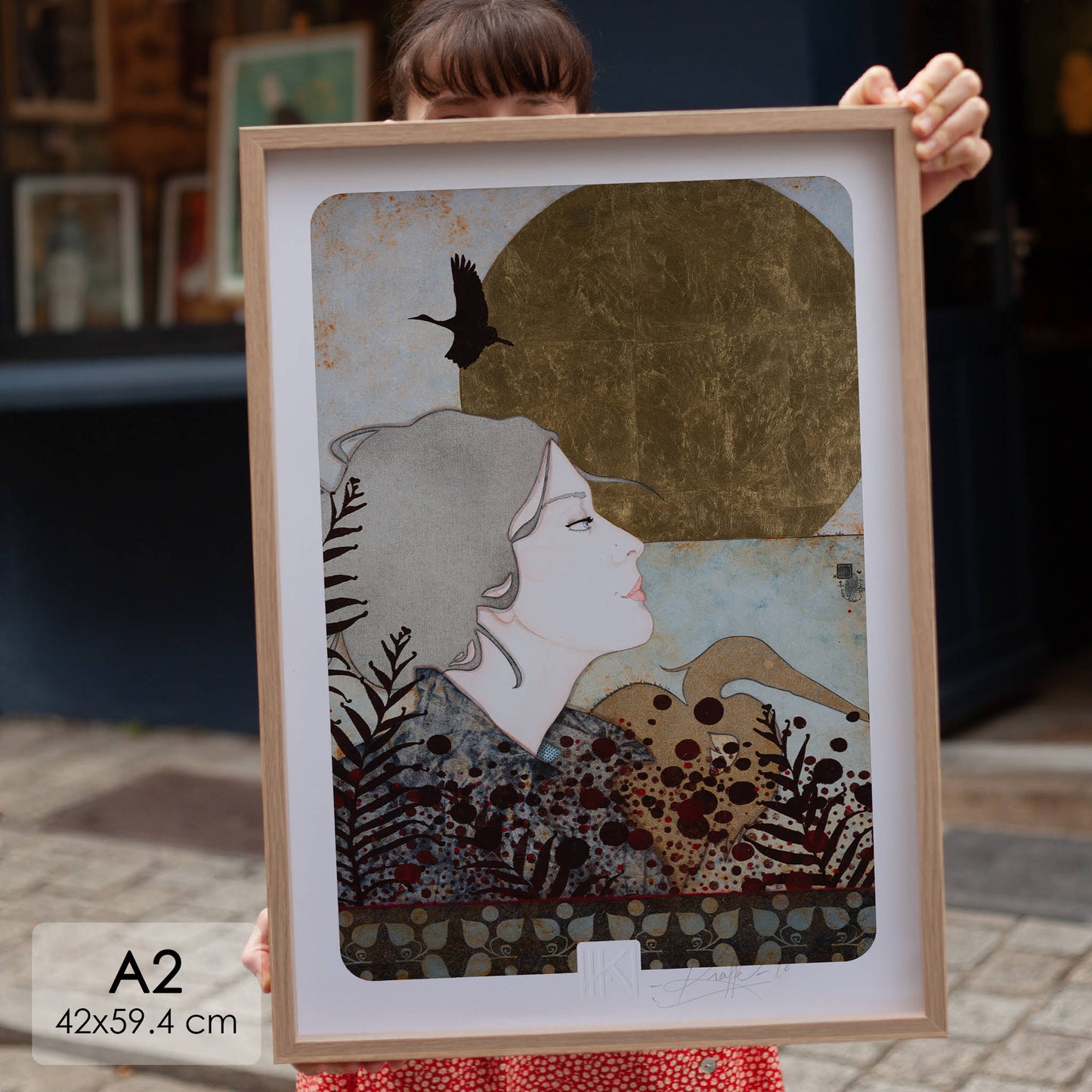 Portrait féminin poétique arts décoratifs artiste féminine Normandie et Bretagne