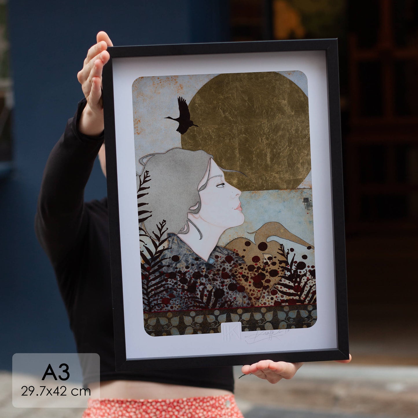 Portrait féminin poétique arts décoratifs artiste féminine Normandie et Bretagne