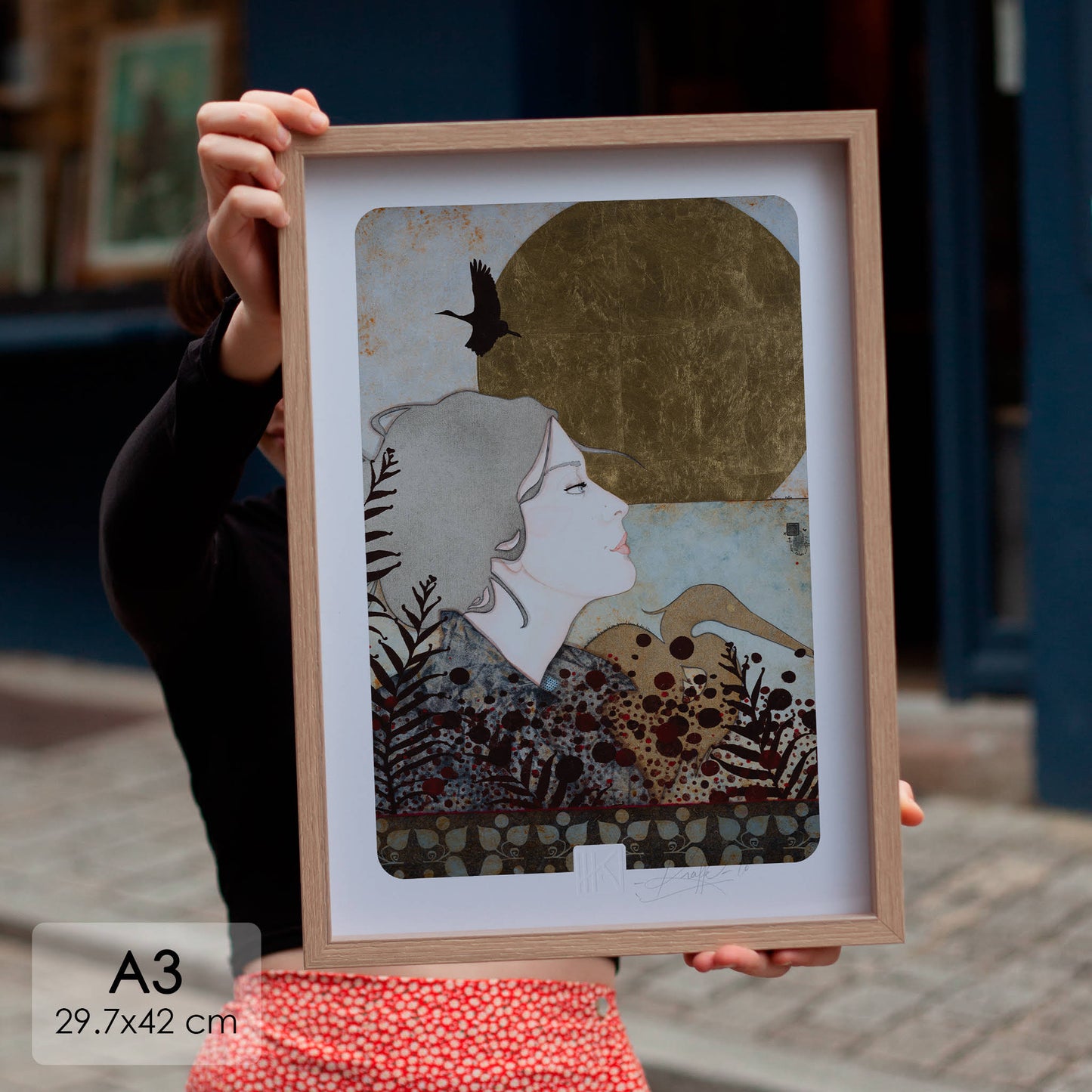 Portrait féminin poétique arts décoratifs artiste féminine Normandie et Bretagne