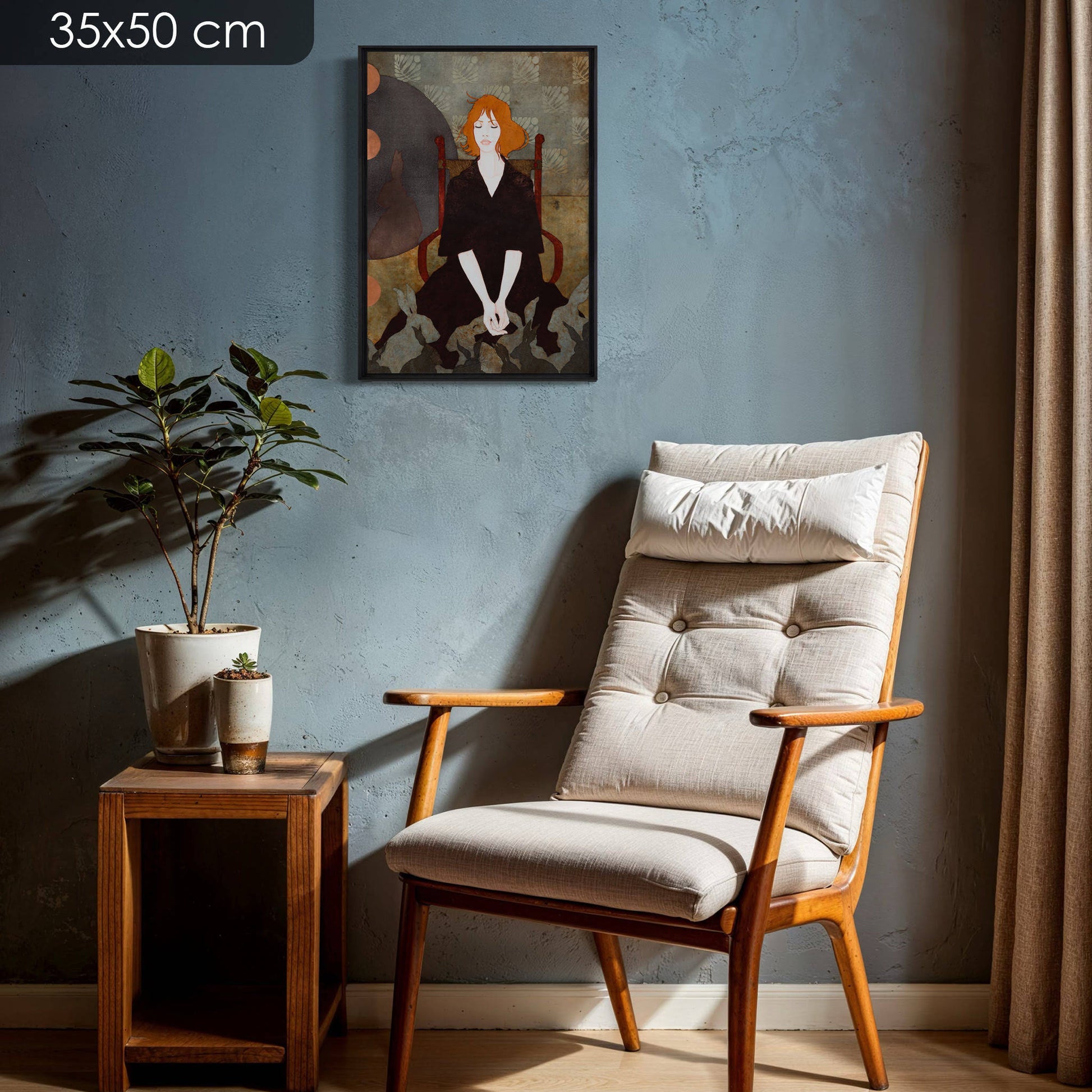 Portraits féminins, mystère, moderne, Lalou Kraffe, Honfleur, Pont-Aven et Auray