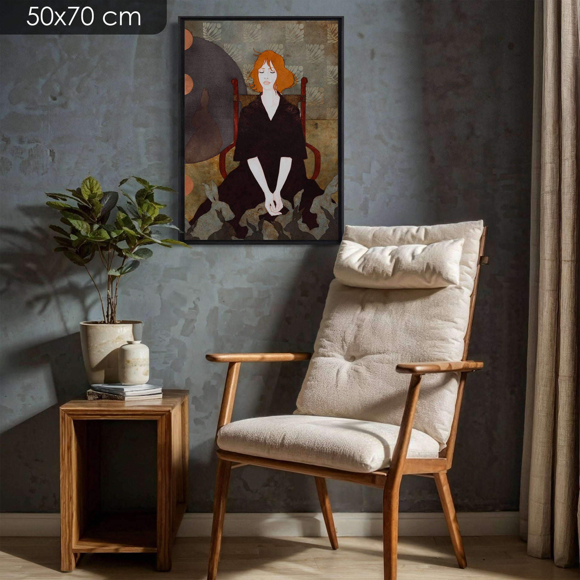 Portraits féminins, Mystère, Moderne, Lalou Kraffe, Honfleur, Pont-Aven, Auray