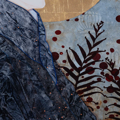 Portraits de femmes de Lalou Kraffe à la Galerie KLE, peinture originale, douceur et poésie, Bretagne, Normandie