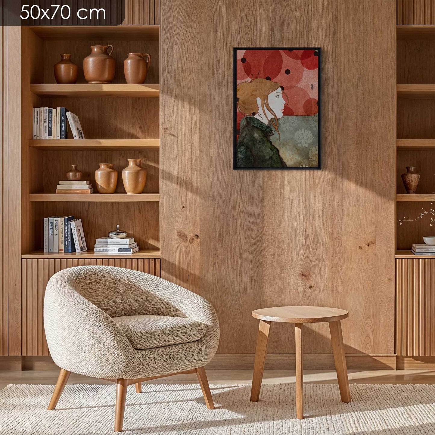 Profil féminin, portraits de Lalou Kraffe a la Galerie KLE, beauté, figuratif, Bretagne et Normandie