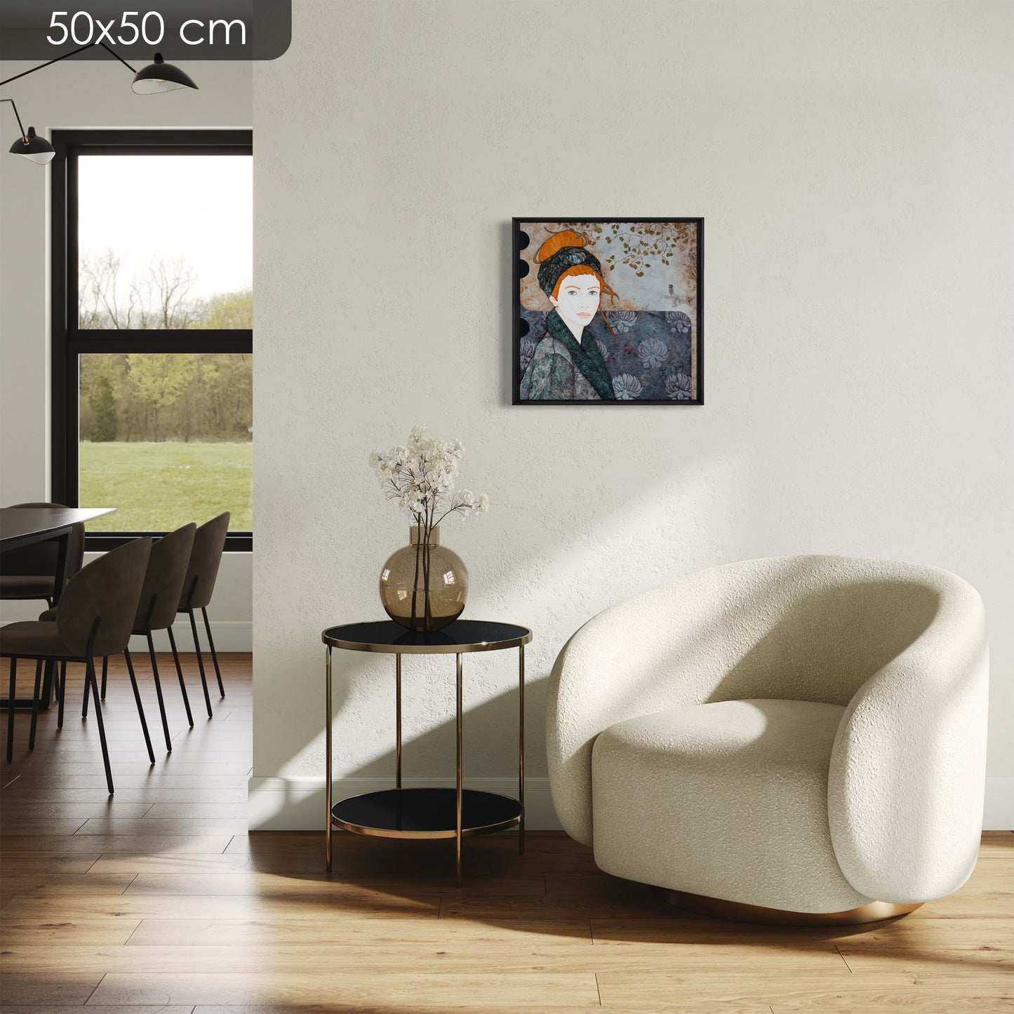 Rêveuse, tirage poétique de portrait féminin, Lalou Kraffe, Auray, Pont-Aven, Honfleur