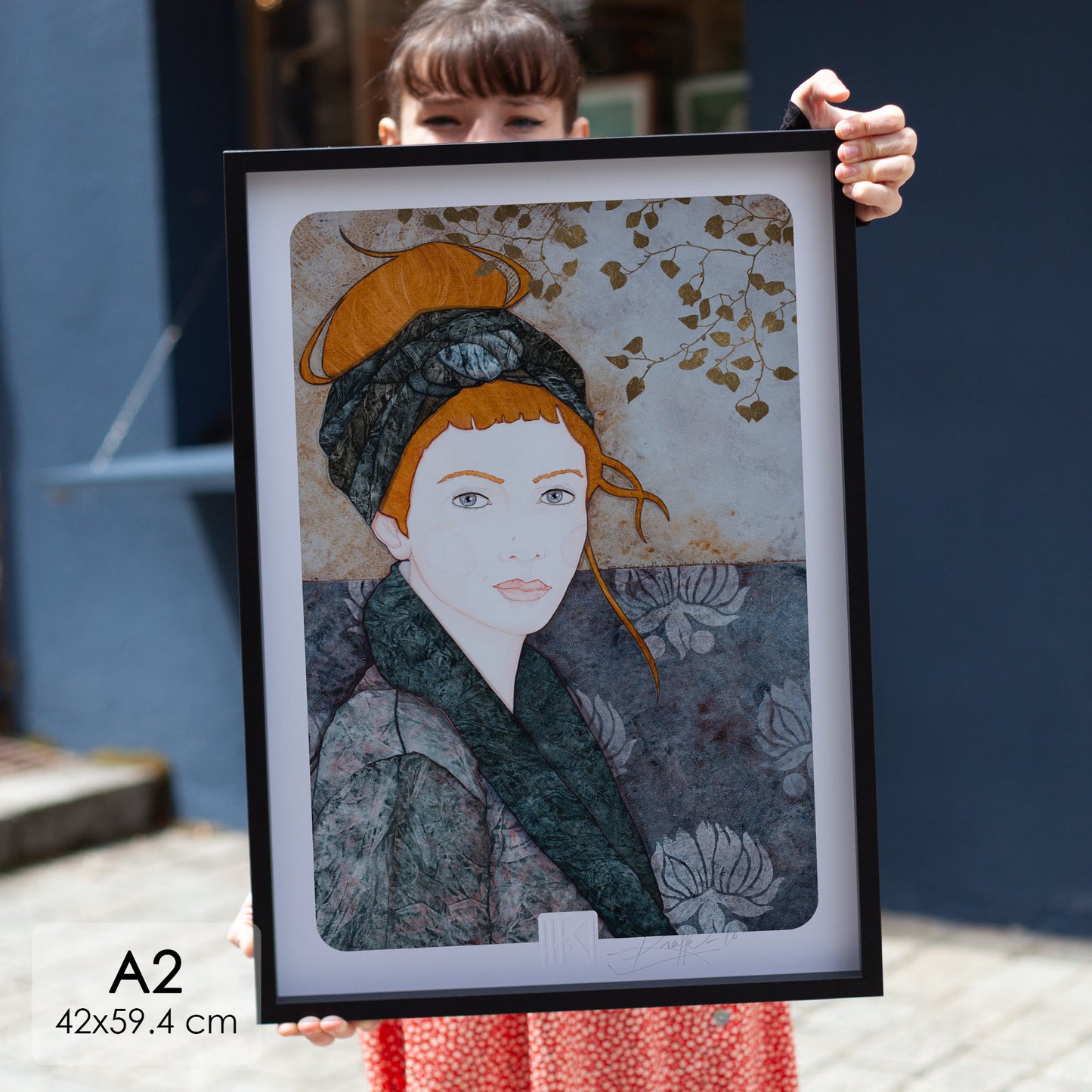 Poétique et rêveuse Tirage d’Art Portrait féminin Lalou Kraffe Auray Pont-Aven Honfleur