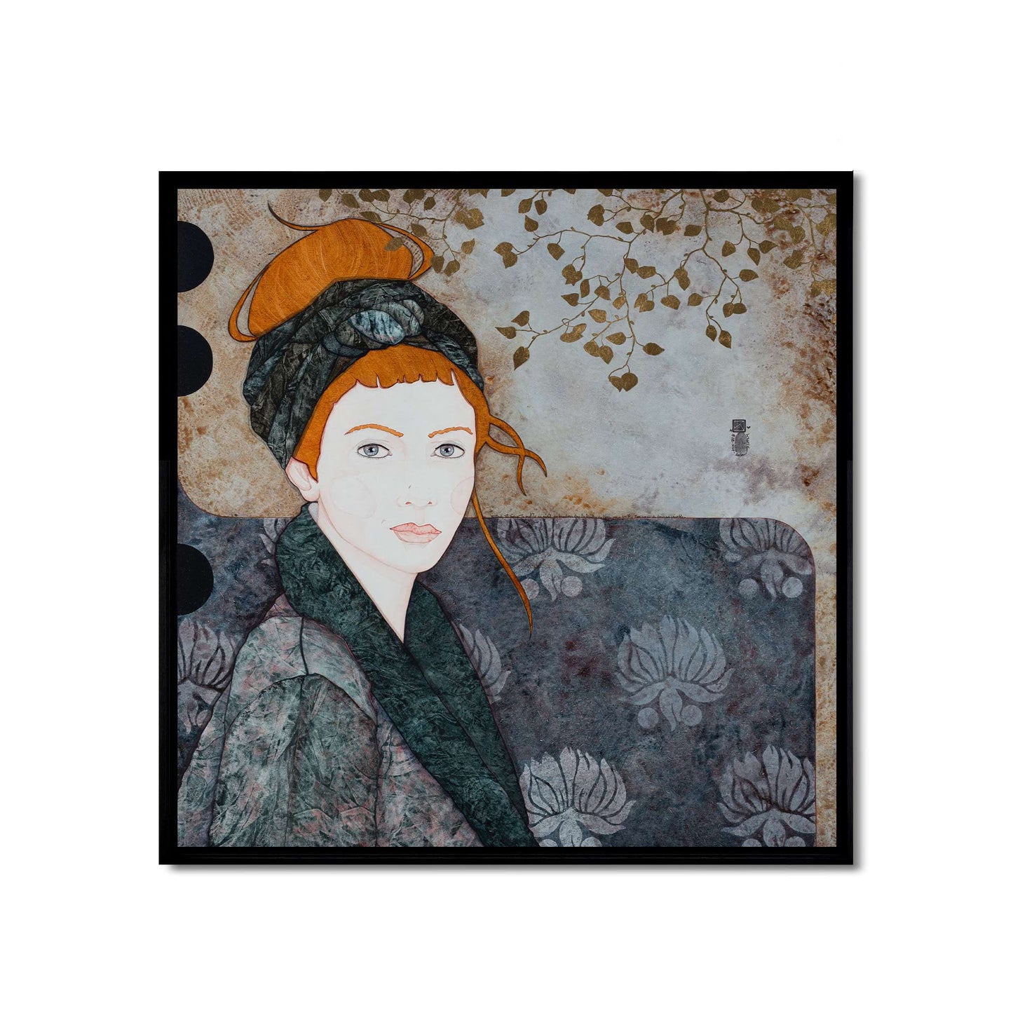 Rêveuse, tirage poétique de portrait féminin, Lalou Kraffe, Auray, Pont-Aven, Honfleur