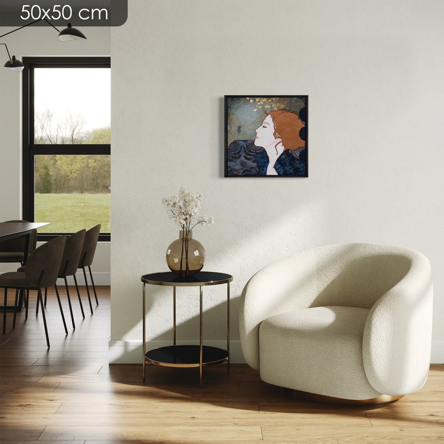 Sérénité et élégance, portraits figuratifs féminins, KLE, galerie, Lalou Kraffe, Bretagne et Normandie