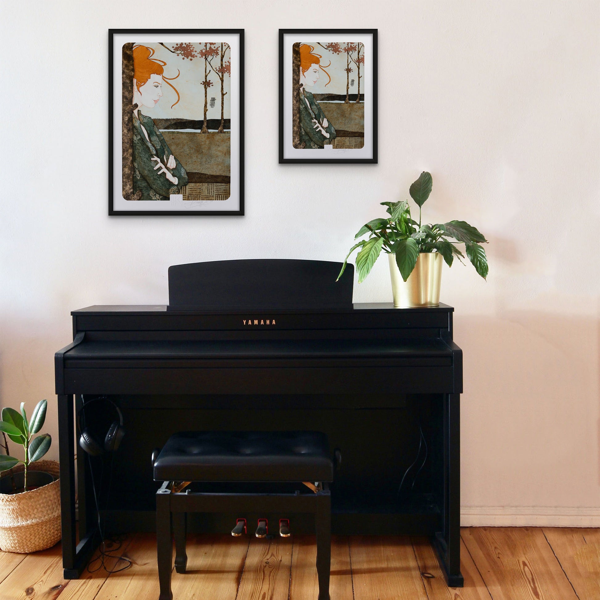 Tirage d’Art de portrait féminin par Lalou Kraffe Galerie Kle Émotion poétique