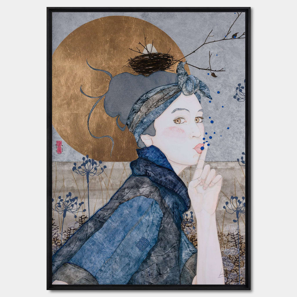 Portraits féminins, Coquetterie, Expression moderne, Figuratif, Galerie KLE, Bretagne, Normandie