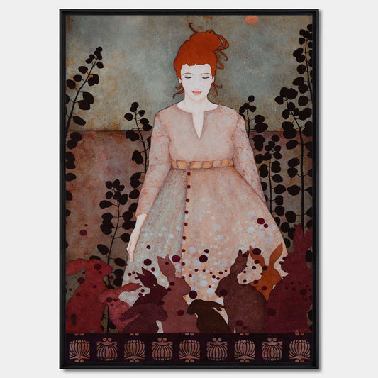 Portrait de femme, dessin moderne et figuratif, rêverie et poésie d’artiste de Normandie et Bretagne