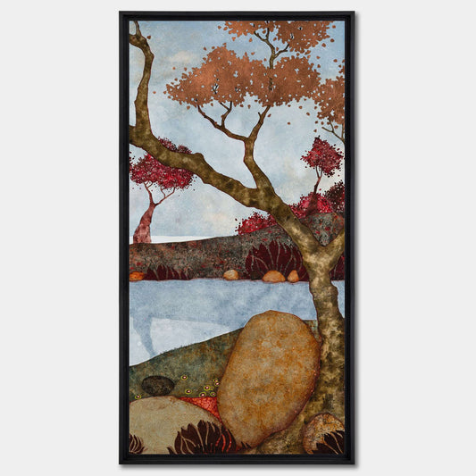 Paysages japonisants, triptyque, sérénité et contemplation, Bretagne et Normandie, école de Pont-Aven, Nabi