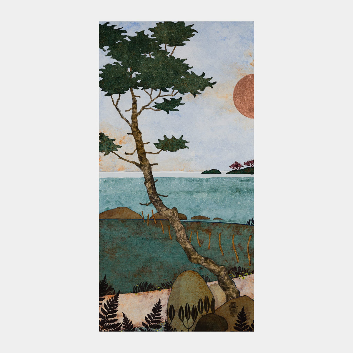 Triptyque 4A original — Une colonie de martinets emplit l’air de cris stridents. Et moi... Je baguenaude sur les chemins.