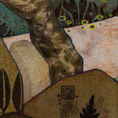 Triptyque original 4A — signature de Lalou Kraffe