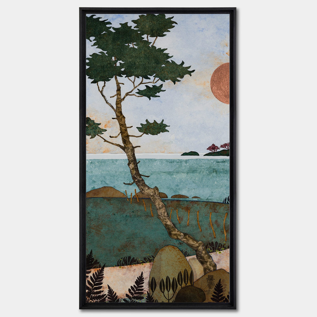 triptyque 4A : Une colonie de martinets emplit l'air de cris stridents. Et moi... Je baguenaude sur les chemins. — panneau de l’ensemble