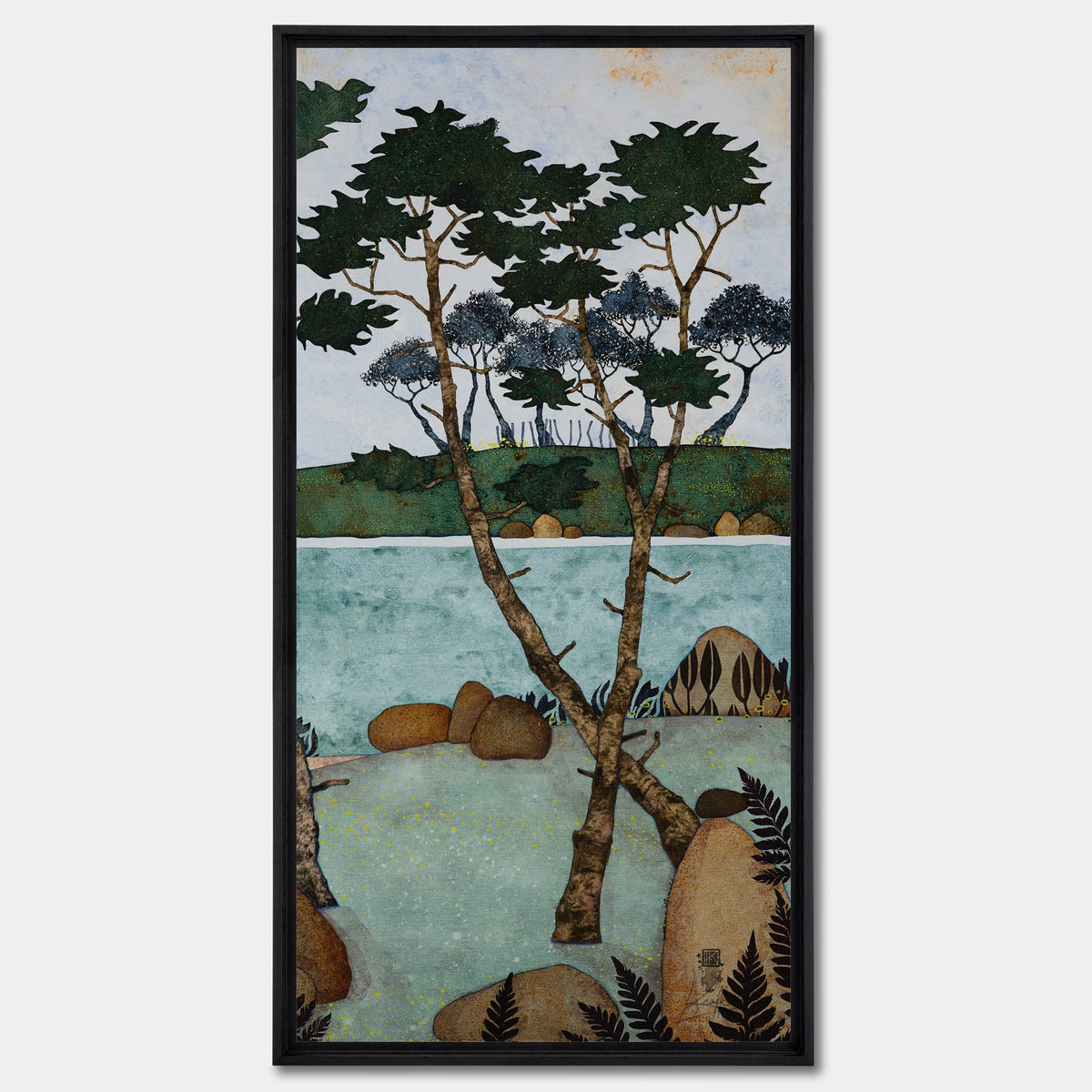 Triptyque 4C : Trois mouettes qui râlent pendant que je siffle au soleil — panneau de l’ensemble