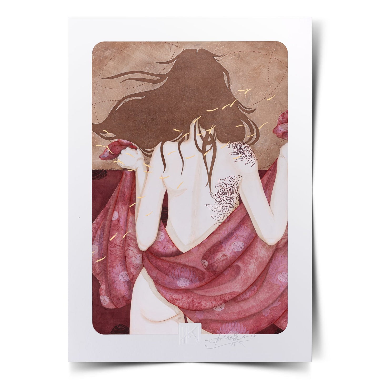 Des larmes de lune picorent ma peau de porcelaine... ma peau salée et aimée...
