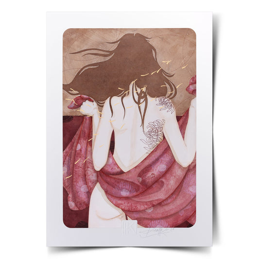 Des larmes de lune picorent ma peau de porcelaine... ma peau salée et aimée...